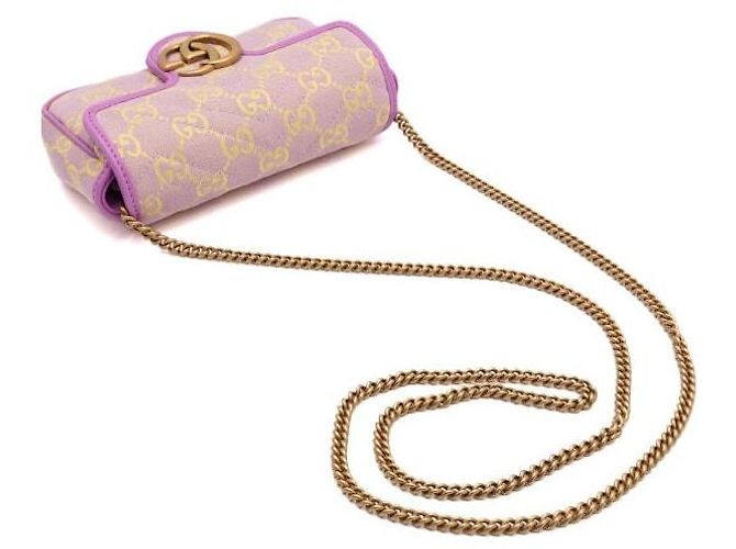 Gucci Borsa a spalla e crossbody Super Mini GG Marmont Canvas - vista 10