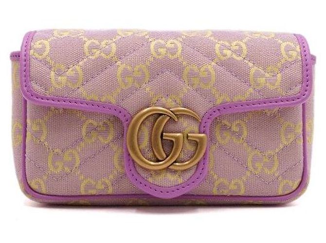 Gucci Borsa a spalla e crossbody Super Mini GG Marmont Canvas - vista 2