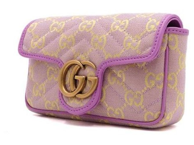 Gucci Borsa a spalla e crossbody Super Mini GG Marmont Canvas - vista 3