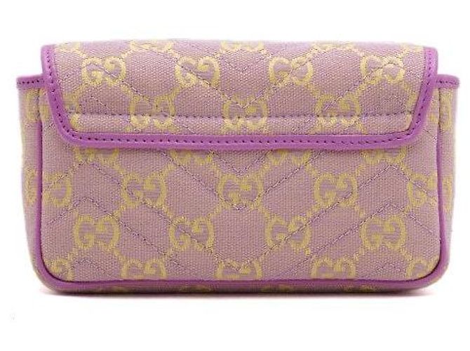 Gucci Borsa a spalla e crossbody Super Mini GG Marmont Canvas - vista 5