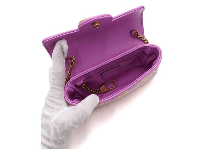 Gucci Borsa a spalla e crossbody Super Mini GG Marmont Canvas - vista 7