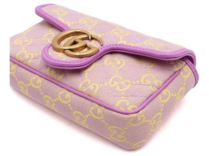 Gucci Borsa a spalla e crossbody Super Mini GG Marmont Canvas - vista 9