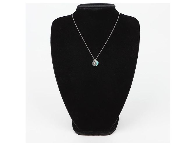 Tiffany & Co Pendente Cuore Return to Tiffany Silver Tiffany Blue Diamond Mini - vista 2