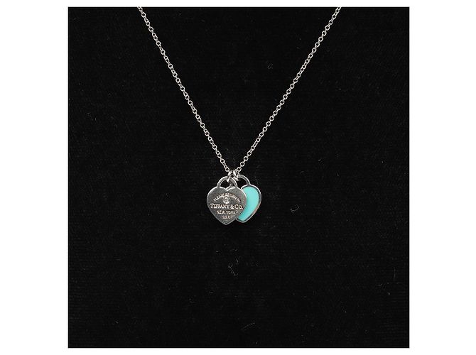Tiffany & Co Pendente Cuore Return to Tiffany Silver Tiffany Blue Diamond Mini - vista 3