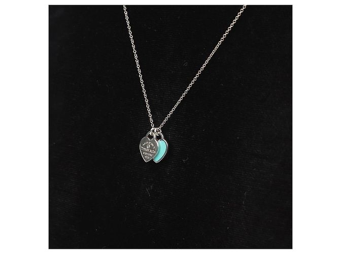 Tiffany & Co Pendente Cuore Return to Tiffany Silver Tiffany Blue Diamond Mini - vista 4