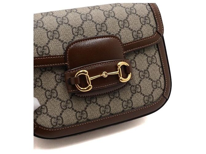 Gucci Mini borsa a tracolla e crossbody in pelle Horsebit - vista 13