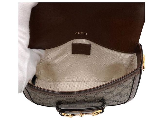 Gucci Mini borsa a tracolla e crossbody in pelle Horsebit - vista 6