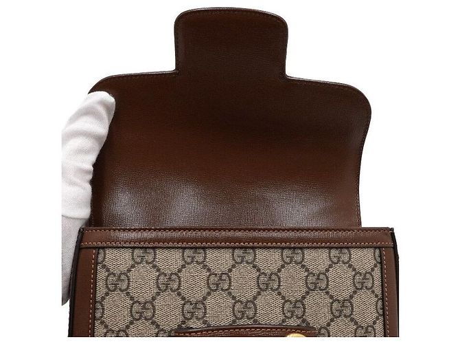 Gucci Mini borsa a tracolla e crossbody in pelle Horsebit - vista 8