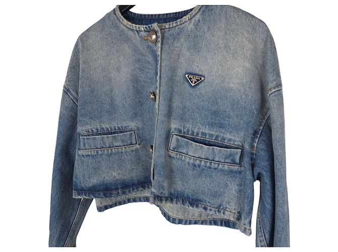 Chaqueta Bomber de Denim Prada - vista 2