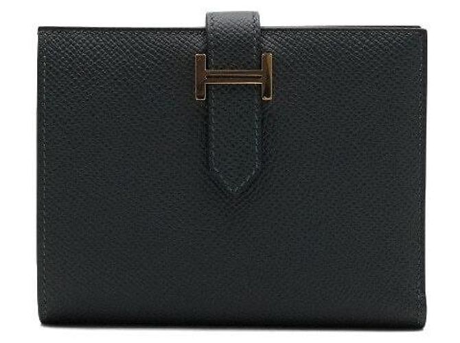 Hermès Cartera compacta con herrajes en oro amarillo - vista 2