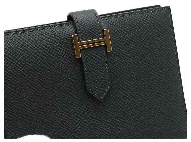 Hermès Cartera compacta con herrajes en oro amarillo - vista 5