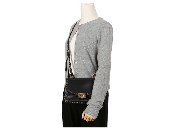 Valentino Rockstud Schultertasche mit Klappe - Ansicht 13