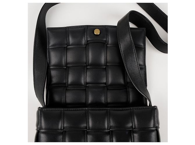 Bottega Veneta Borsa a tracolla Cassette Small imbottita Nera - vista 10