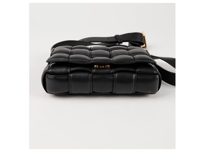 Bottega Veneta Borsa a tracolla Cassette Small imbottita Nera - vista 5
