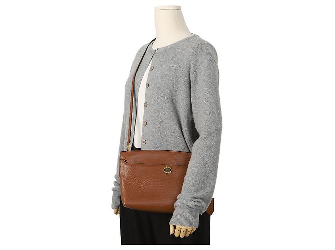Burberry Borsa Society Clutch a Spalla e Tracolla Brown - vista 10