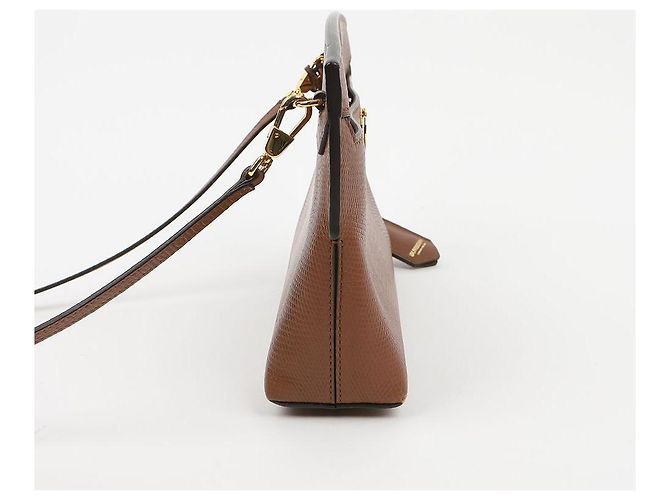 Burberry Borsa Society Clutch a Spalla e Tracolla Brown - vista 4