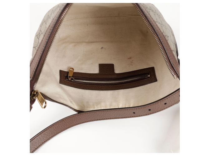 Gucci Borsa a tracolla hobo Ophidia GG Supreme Canvas Brown - vista 10