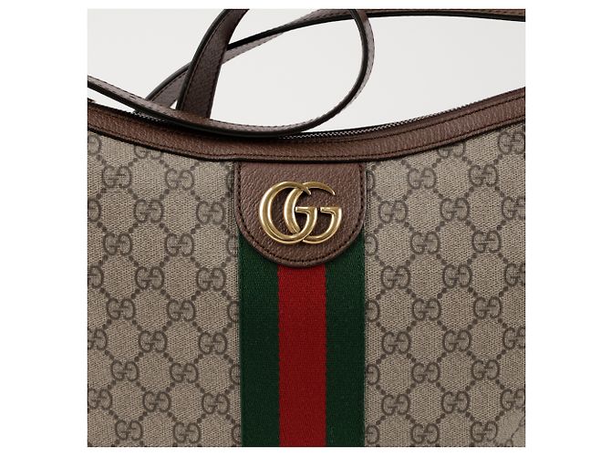 Gucci Borsa a tracolla hobo Ophidia GG Supreme Canvas Brown - vista 2