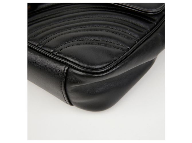 Gucci Borsa a tracolla GG Marmont Small Matelassé Nera - vista 12