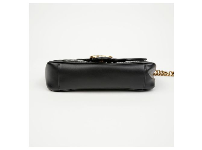Gucci Borsa a tracolla GG Marmont Small Matelassé Nera - vista 7