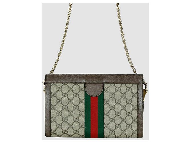 Borsa a tracolla Gucci Ophidia Marrone - vista 3