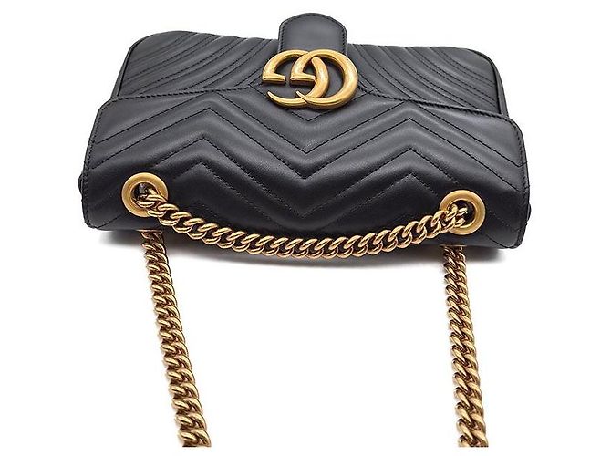Gucci Borsa a tracolla Marmont Matelassé con catena - vista 6