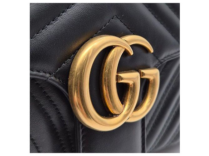 Gucci Borsa a tracolla Marmont Matelassé con catena - vista 8
