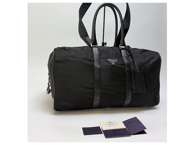 Prada Borsa Boston in Nylon Borsa da Viaggio Borsa da Golf - vista 3