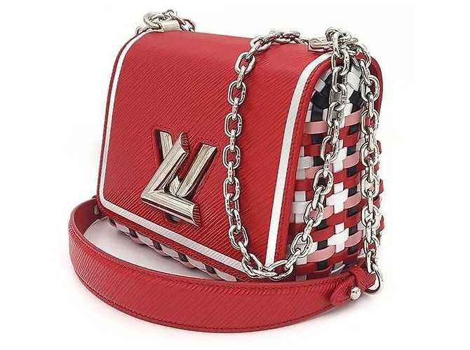 Louis Vuitton Epi Twist PM in pelle rossa - vista 2