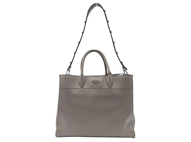 Prada Borsa Tote e Borsa a Tracolla City Calf - vista 9