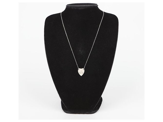 Gucci Collana con pendente a cuore Trademark Silver - vista 2