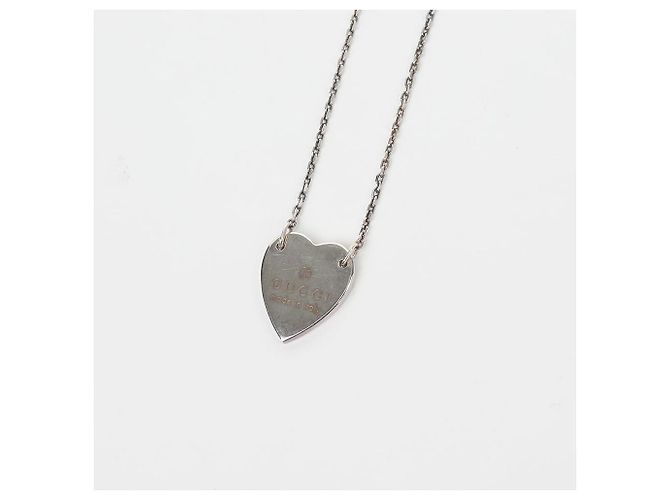 Gucci Collana con pendente a cuore Trademark Silver - vista 7