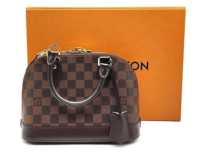 Louis Vuitton Damier Alma BB Marrone Borsa a mano - vista 9