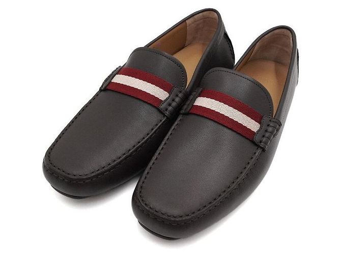 Bally Mocassini da uomo CALF PLAIN Chocolate - vista 5