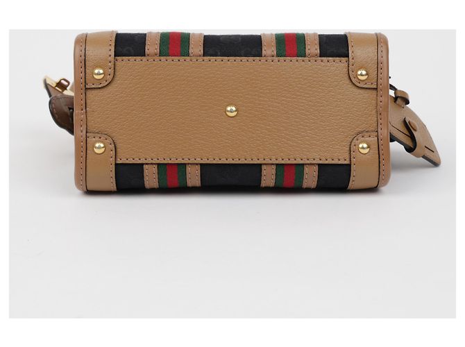 Gucci Mini borsa tote a tracolla e manico Marrone Nero - vista 22