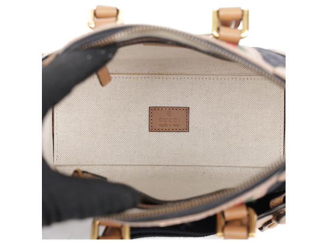 Gucci Mini borsa tote a tracolla e manico Marrone Nero - vista 28
