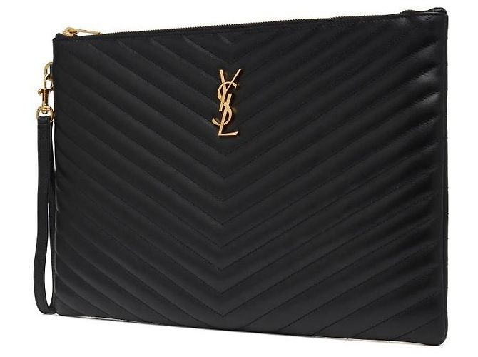 Autre Marque Clutch Cassandra Monogram Matelassé Gold-tone - vista 4
