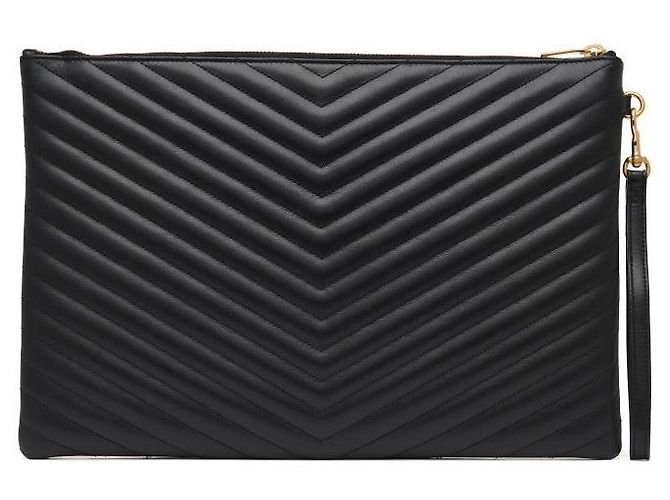 Autre Marque Clutch Cassandra Monogram Matelassé Gold-tone - vista 5