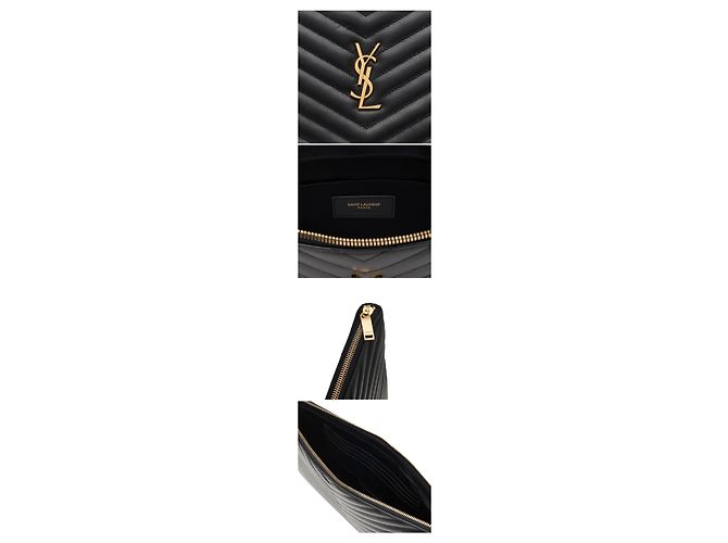 Autre Marque Clutch Cassandra Monogram Matelassé Gold-tone - vista 8