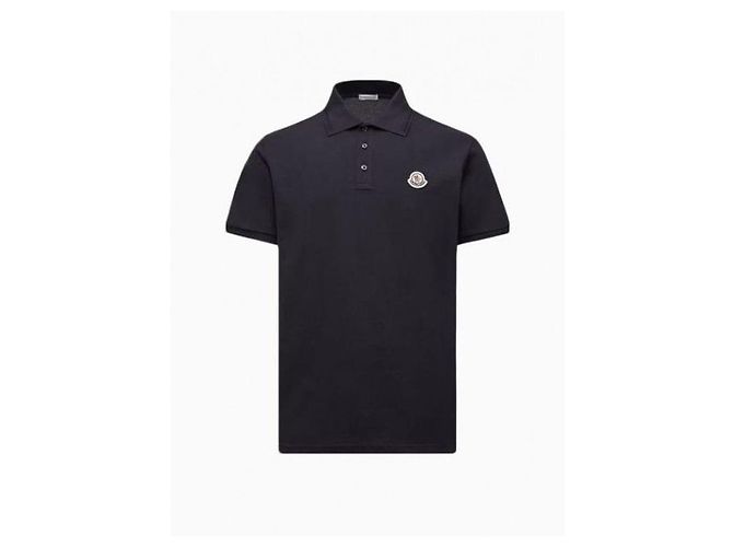 Moncler Piqué- Polohemd aus Baumwolle mit Logo-Patch - Ansicht 4