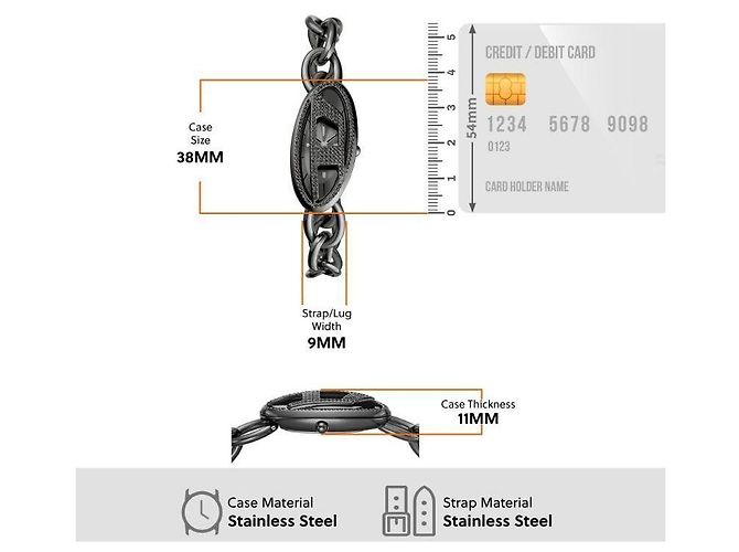 Diesel D-Era Damenmetalluhr - Ansicht 3