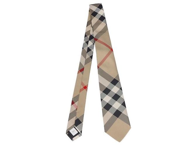 Cravatta in seta Burberry a quadri - vista 2
