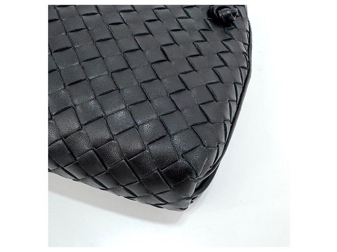 Bottega Veneta Borsa a tracolla Intrecciato Nodini Nera - vista 11
