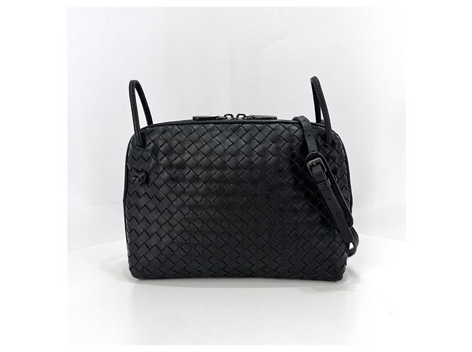 Bottega Veneta Borsa a tracolla Intrecciato Nodini Nera - vista 5