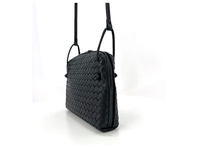 Bottega Veneta Borsa a tracolla Intrecciato Nodini Nera - vista 8