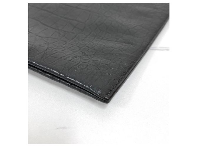 Autre Marque Clutch in pelle nera - vista 9