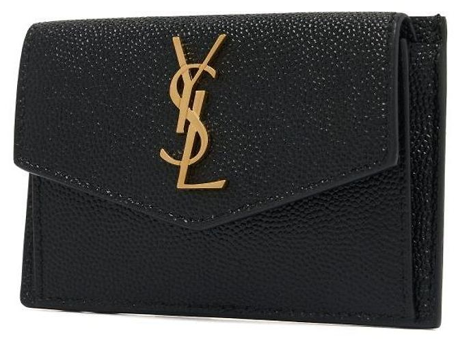 Autre Marque Cassandra Monogram Uptown Gold Kartenetui mit Klappe - Ansicht 4