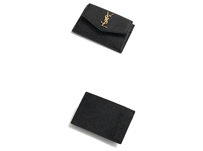 Autre Marque Cassandra Monogram Uptown Gold Kartenetui mit Klappe - Ansicht 6