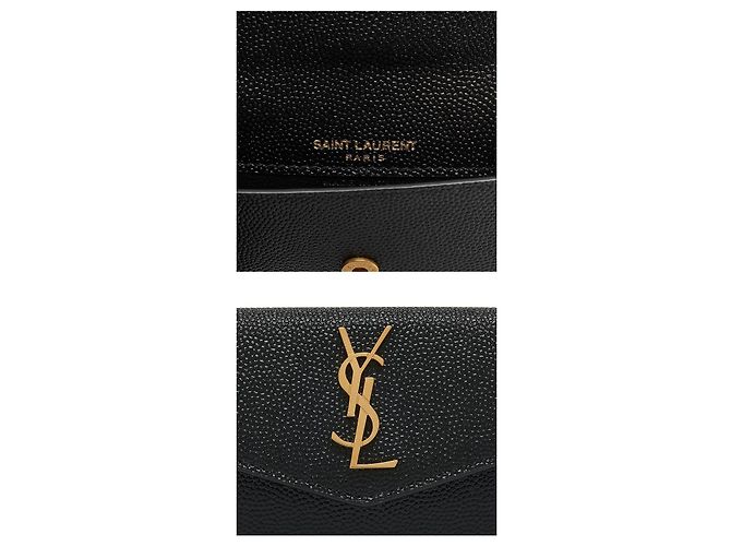 Autre Marque Cassandra Monogram Uptown Gold Kartenetui mit Klappe - Ansicht 8
