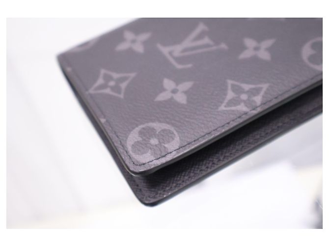 Louis Vuitton Portafoglio Lungo Brazza Monogram Eclipse - vista 13